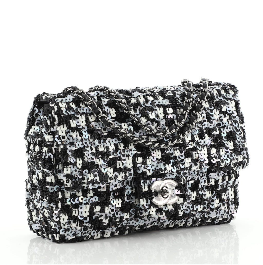 CC Chain Flap Bag Multicolor Sequins Mini