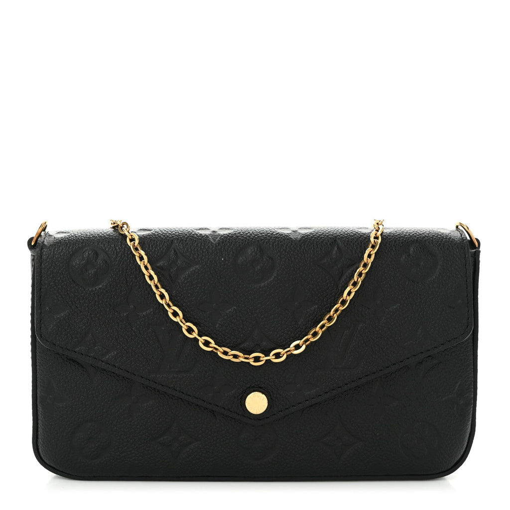 Empreinte Pochette Felicie Chain Wallet Black