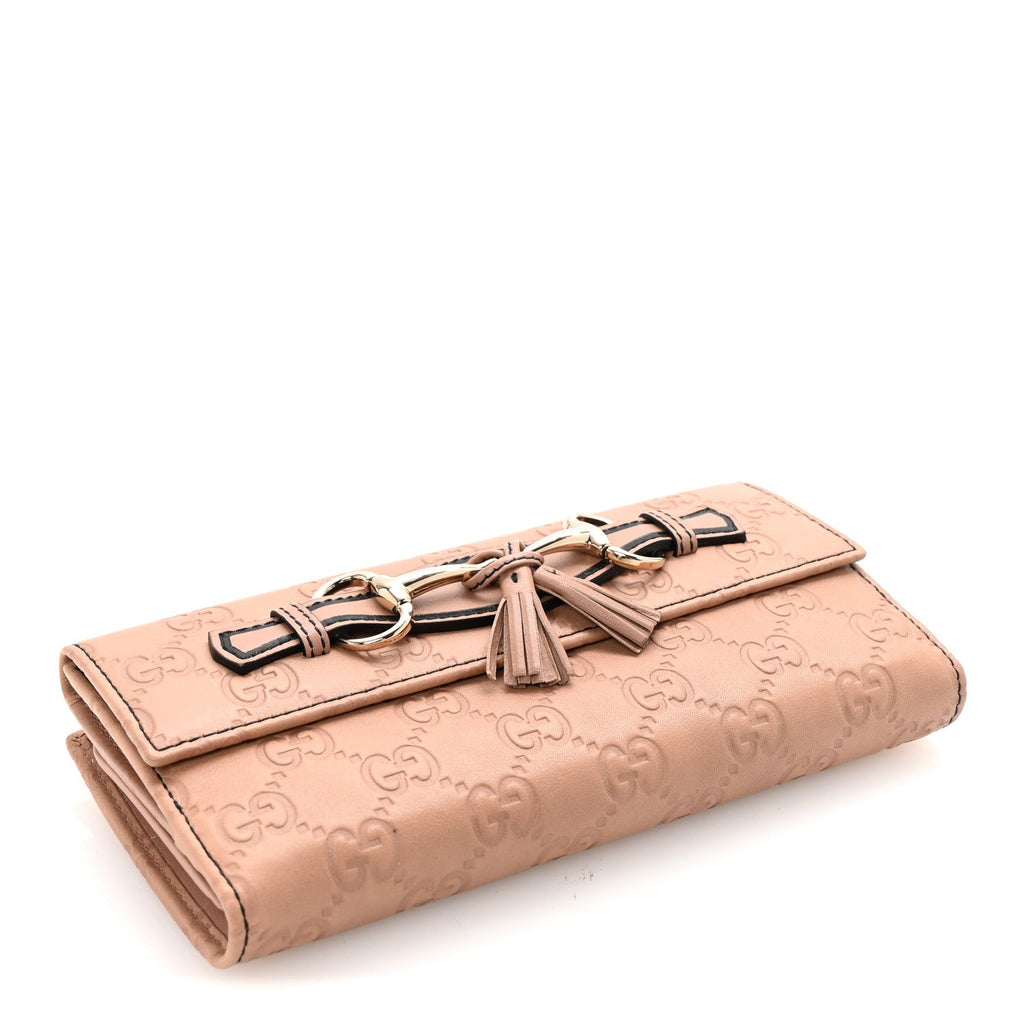Guccissima Emily Continental Wallet Camelia