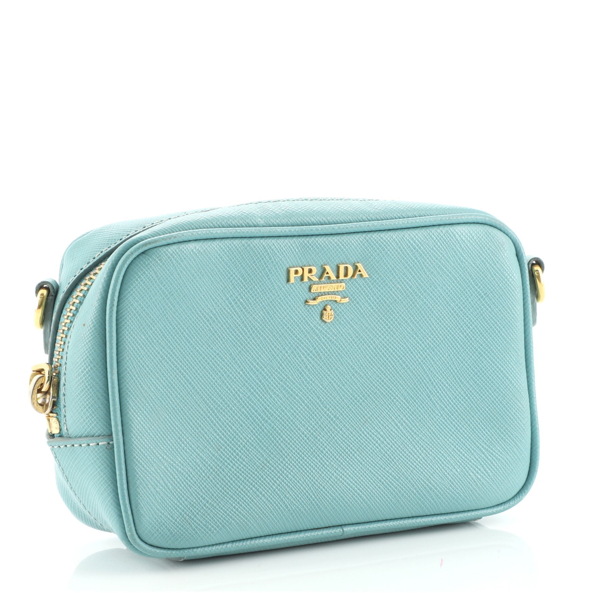 Zip Crossbody Bag Saffiano Leather Mini