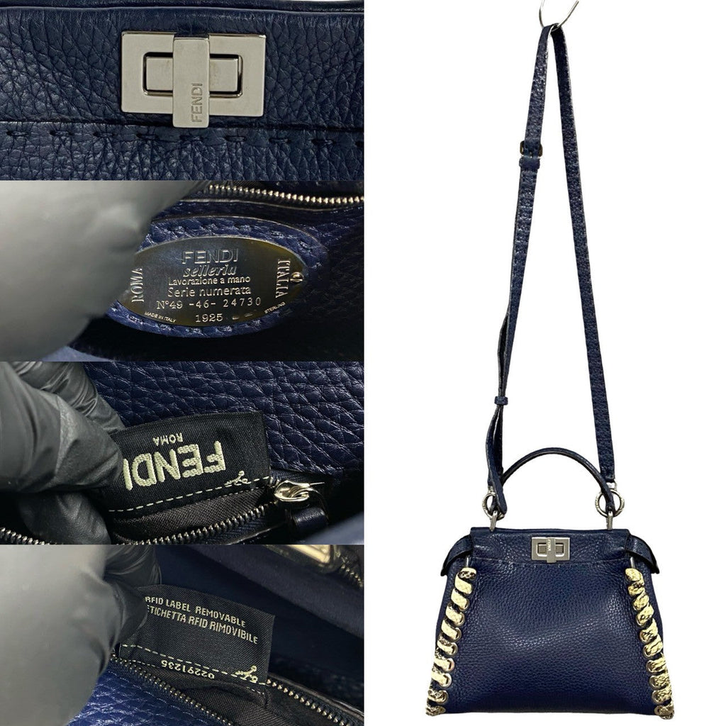 Fendi Peekaboo Mini Python 2way Bag