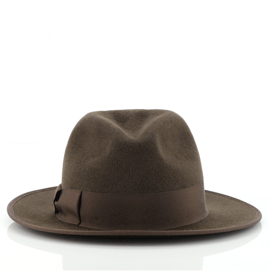 Bow Brim Hat Felt with Grosgrain XL