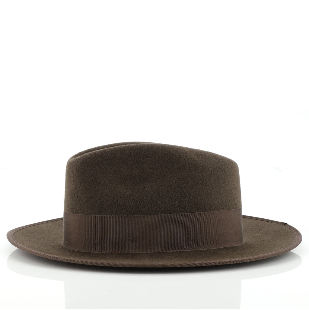 Bow Brim Hat Felt with Grosgrain XL