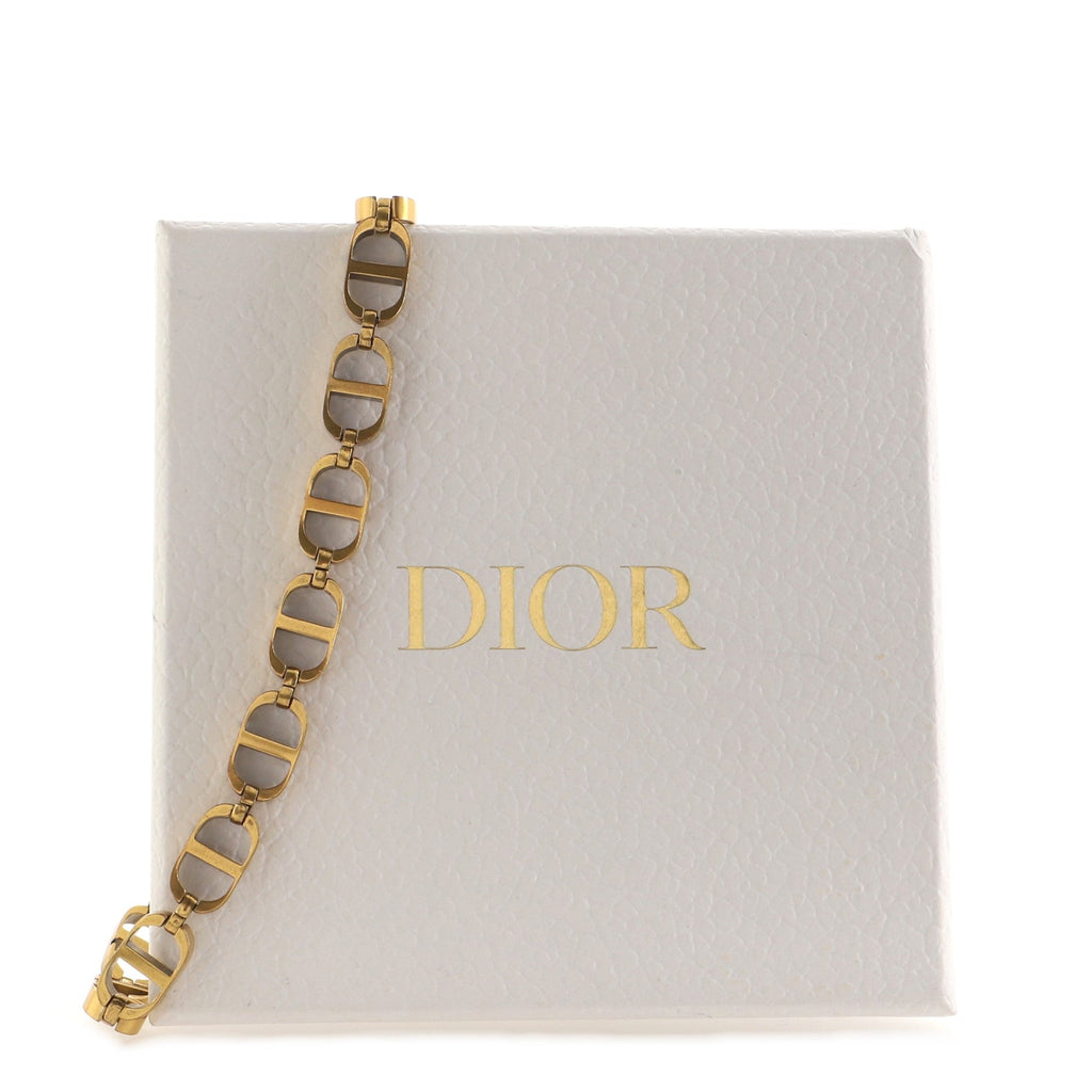 30 Montaigne CD Chain-Link Choker Necklace Metal