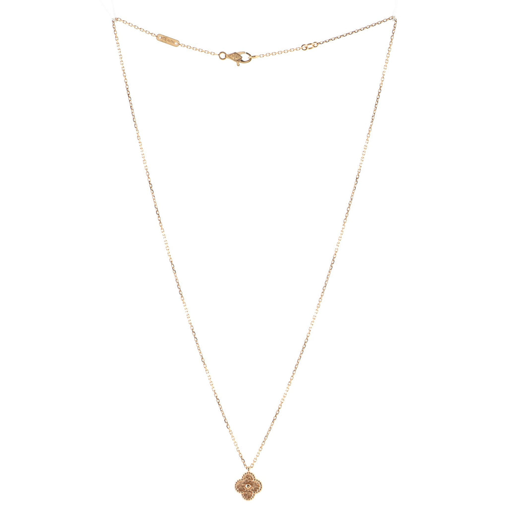 Sweet Alhambra Pendant Necklace 18K Rose Gold