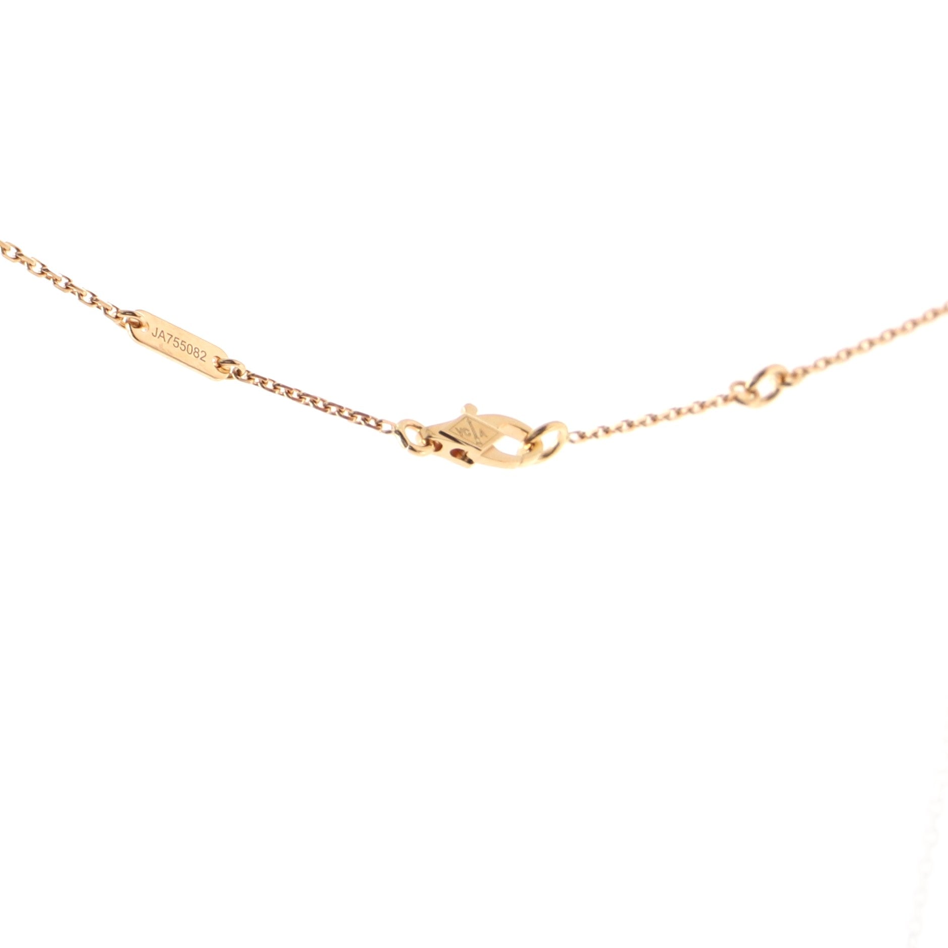Sweet Alhambra Pendant Necklace 18K Rose Gold