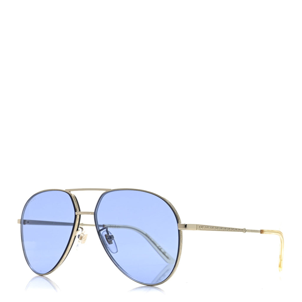 Metal Aviator Sunglasses GG0356S Blue