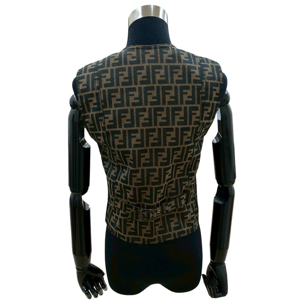 Fendi FF Logo Polyester Cotton Vest