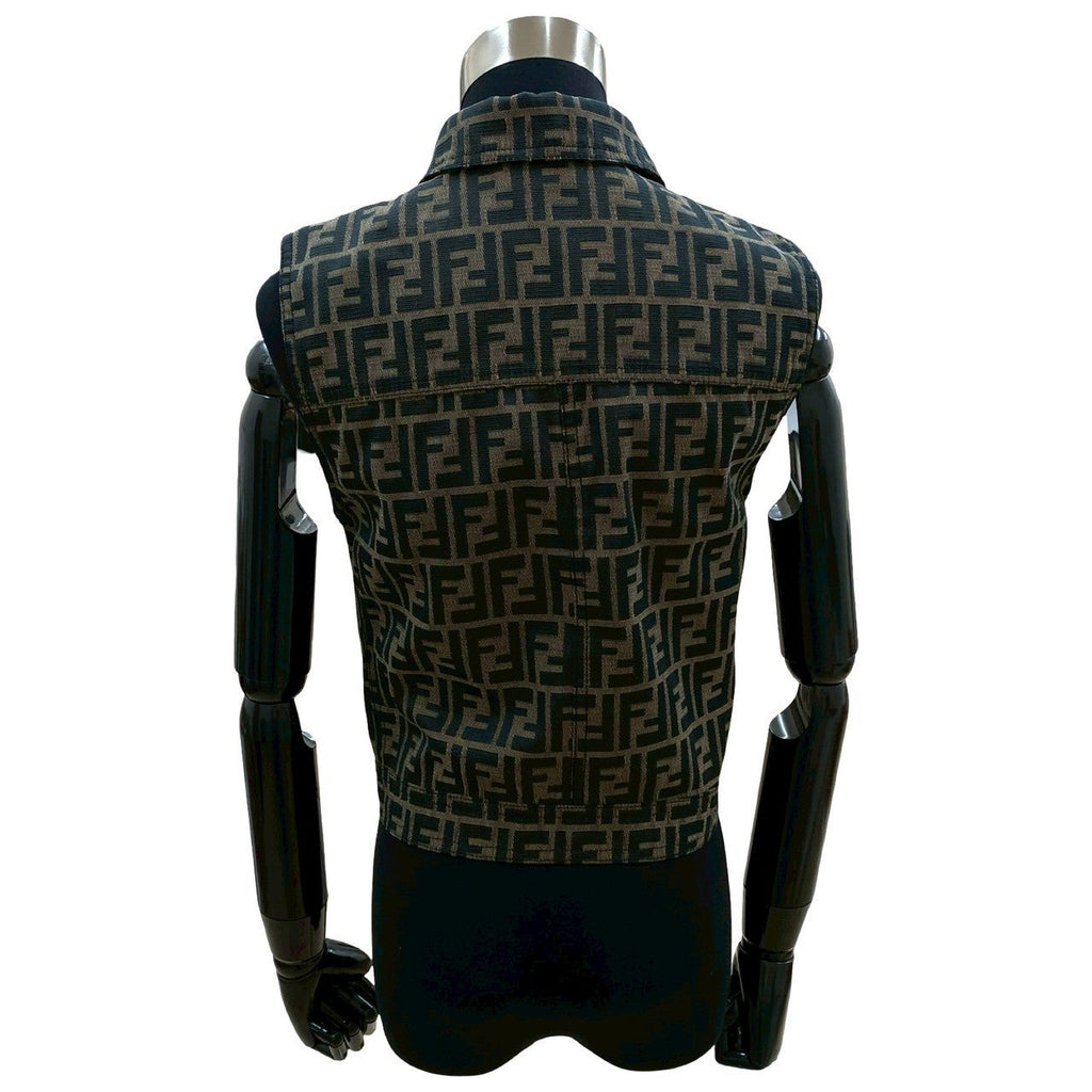 Fendi FF Logo Polyester Cotton Vest