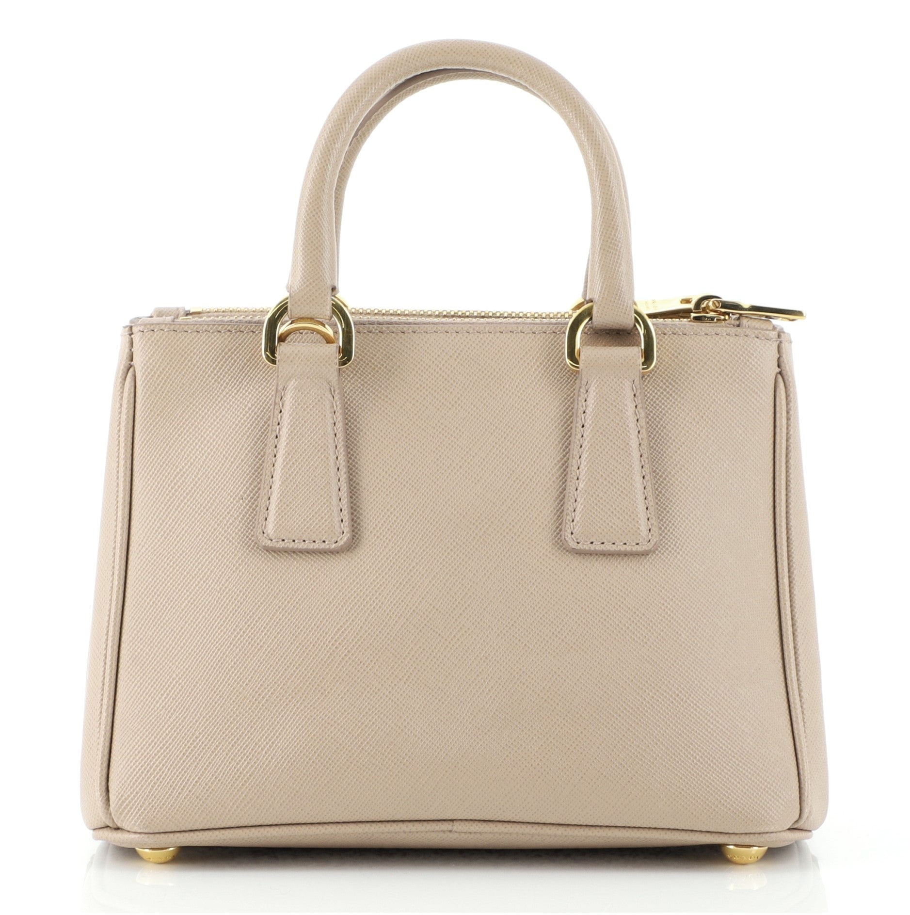 Galleria Double Zip Tote Saffiano Leather Mini