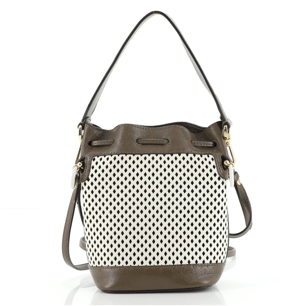 Mon Tresor Bucket Bag Perforated Leather Mini