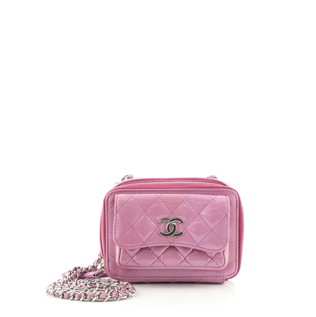 Pocket Box Camera Case Quilted Patent Mini