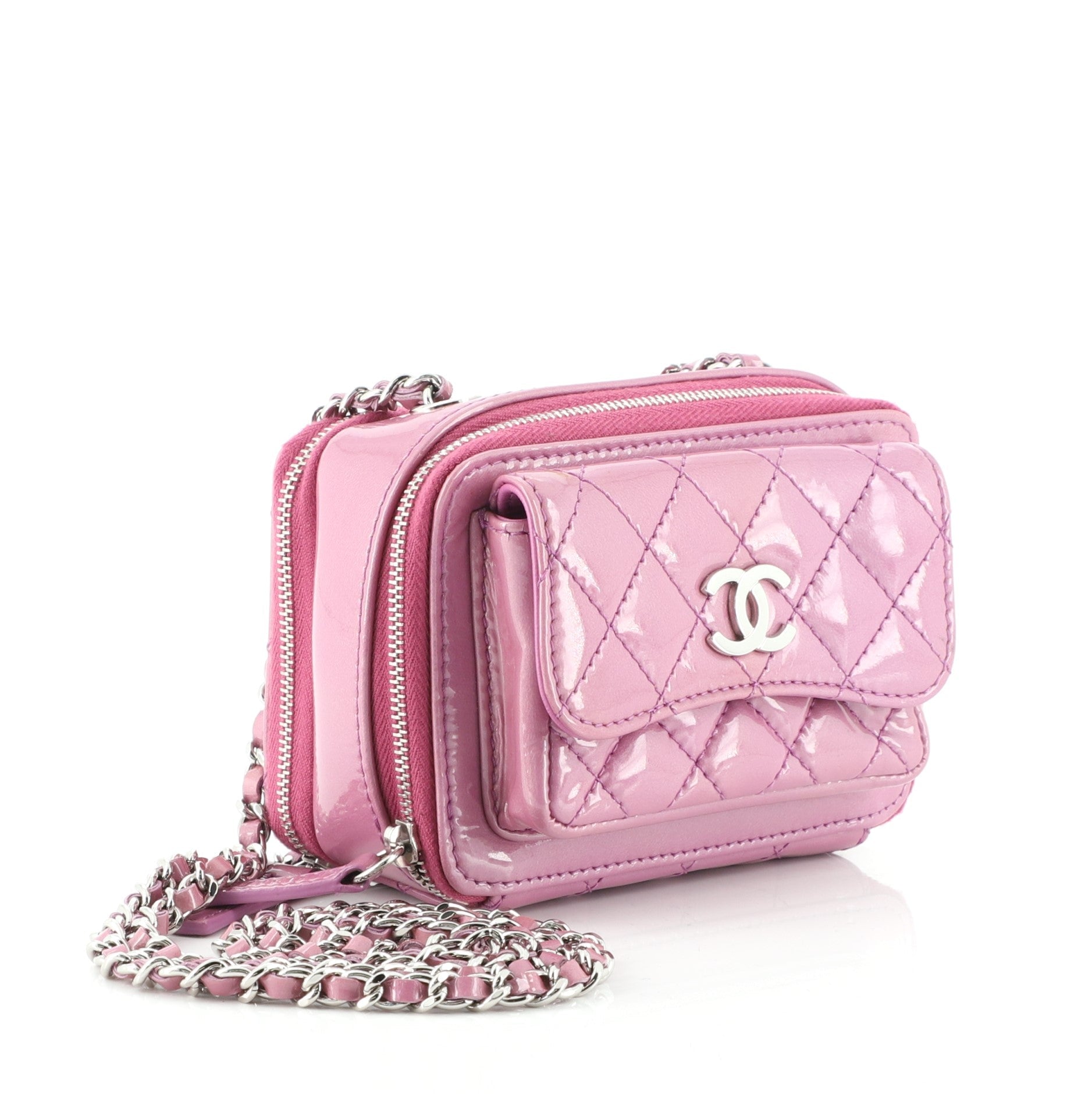 Pocket Box Camera Case Quilted Patent Mini