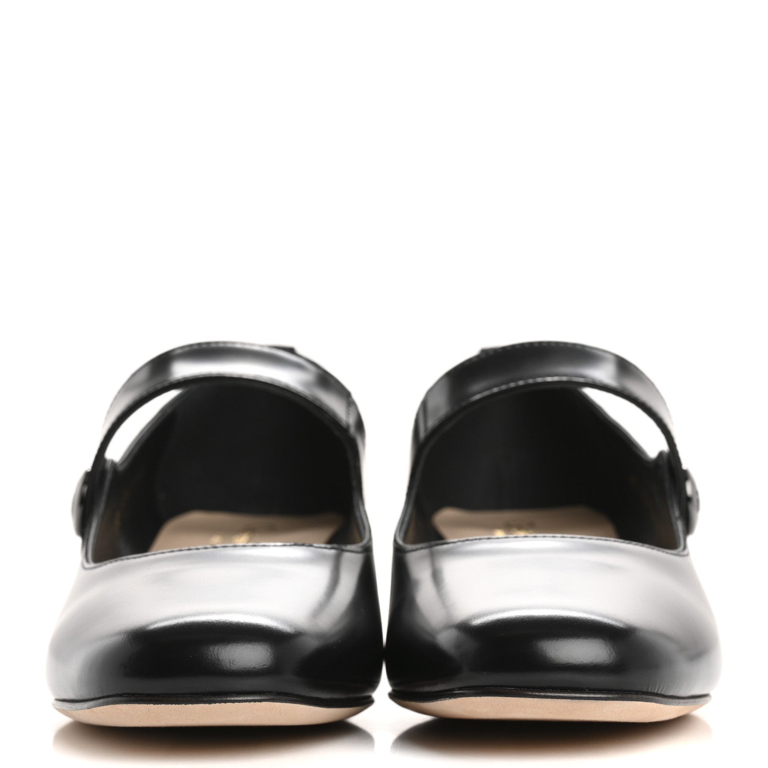 Brushed Calfskin Uniform 30mm Pumps 37 Black
