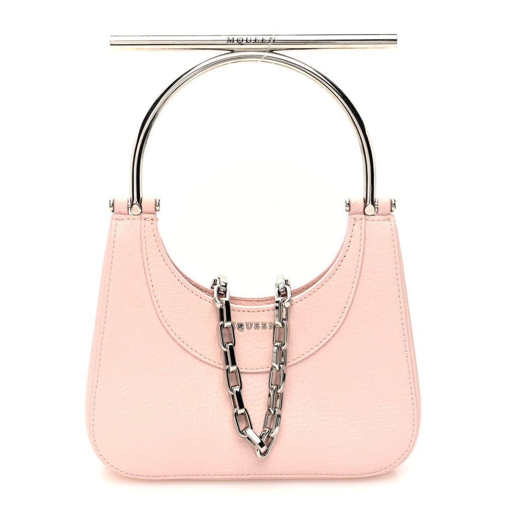 Graned Lambskin Mini T-Bar Bag Venus Pink