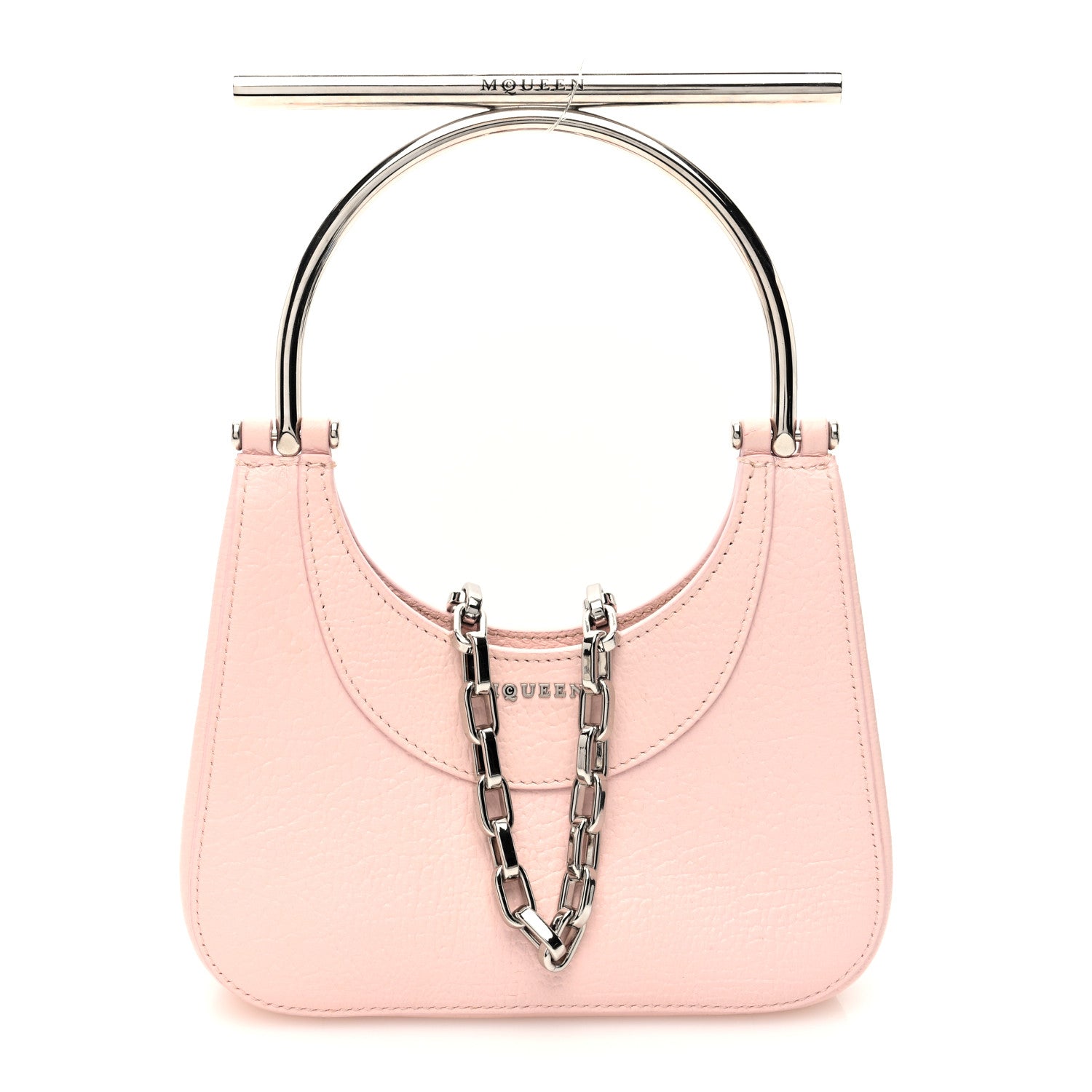Graned Lambskin Mini T-Bar Bag Venus Pink