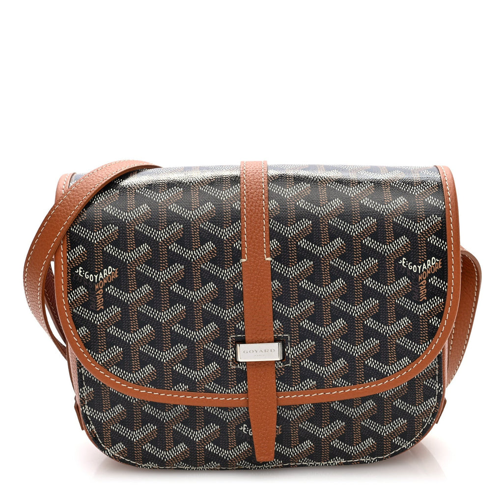 Goyardine Belvedere II PM Messenger Bag Black Gold