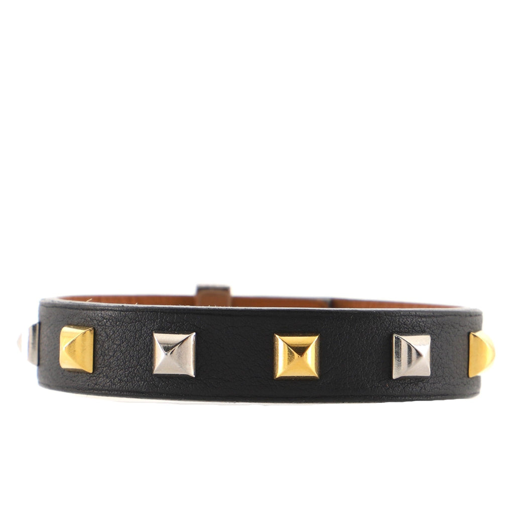 Mini Dog Clous Square Bracelet Leather