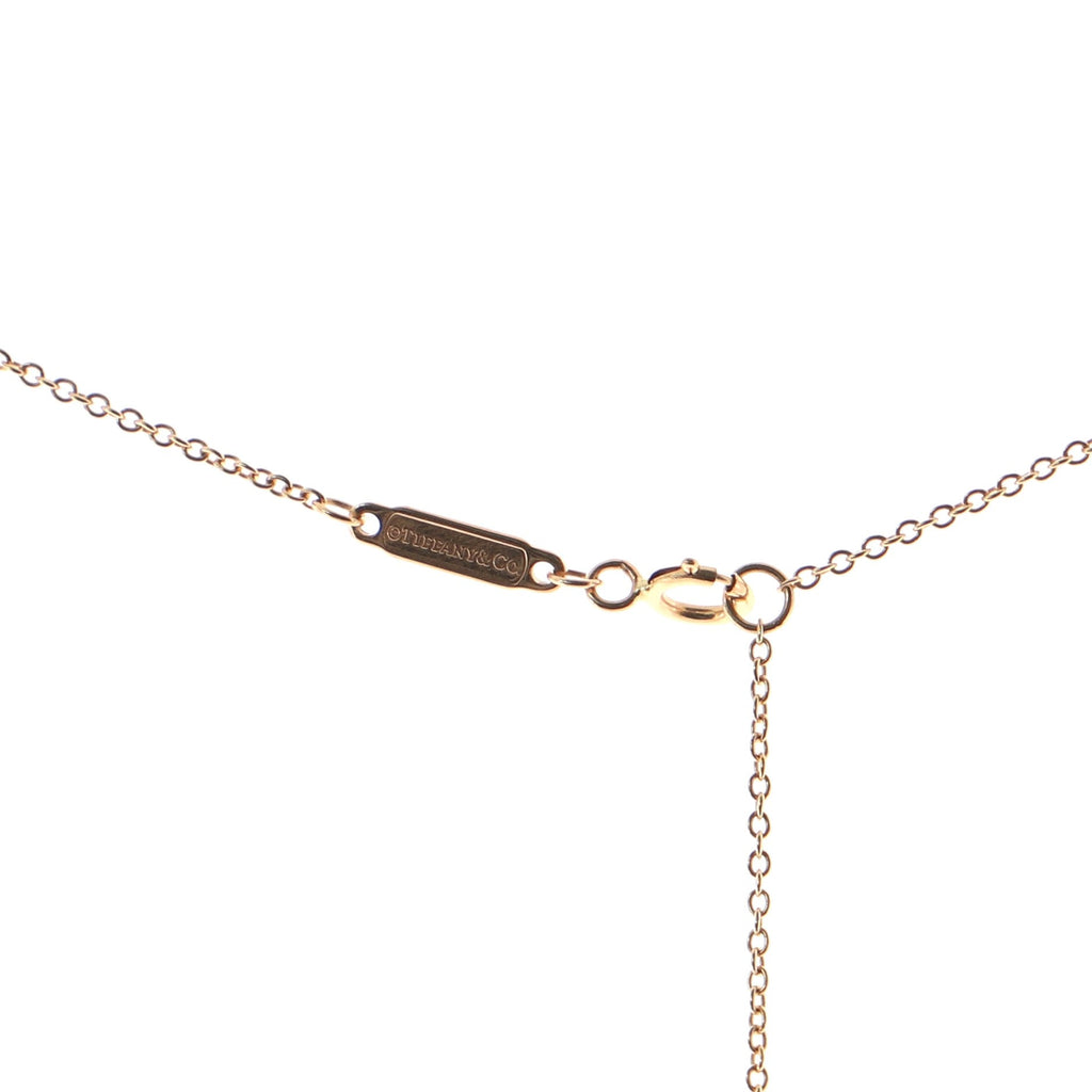 T Smile Pendant Necklace 18K Rose Gold Mini
