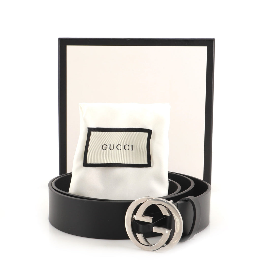 Interlocking G Belt Leather Wide 105