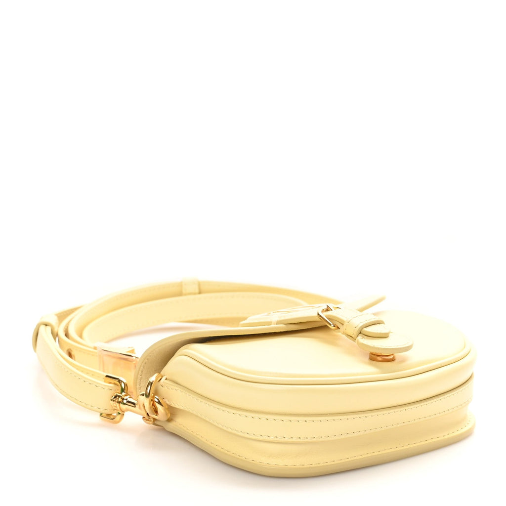Box Calfskin Micro Bobby Flap Pale Yellow