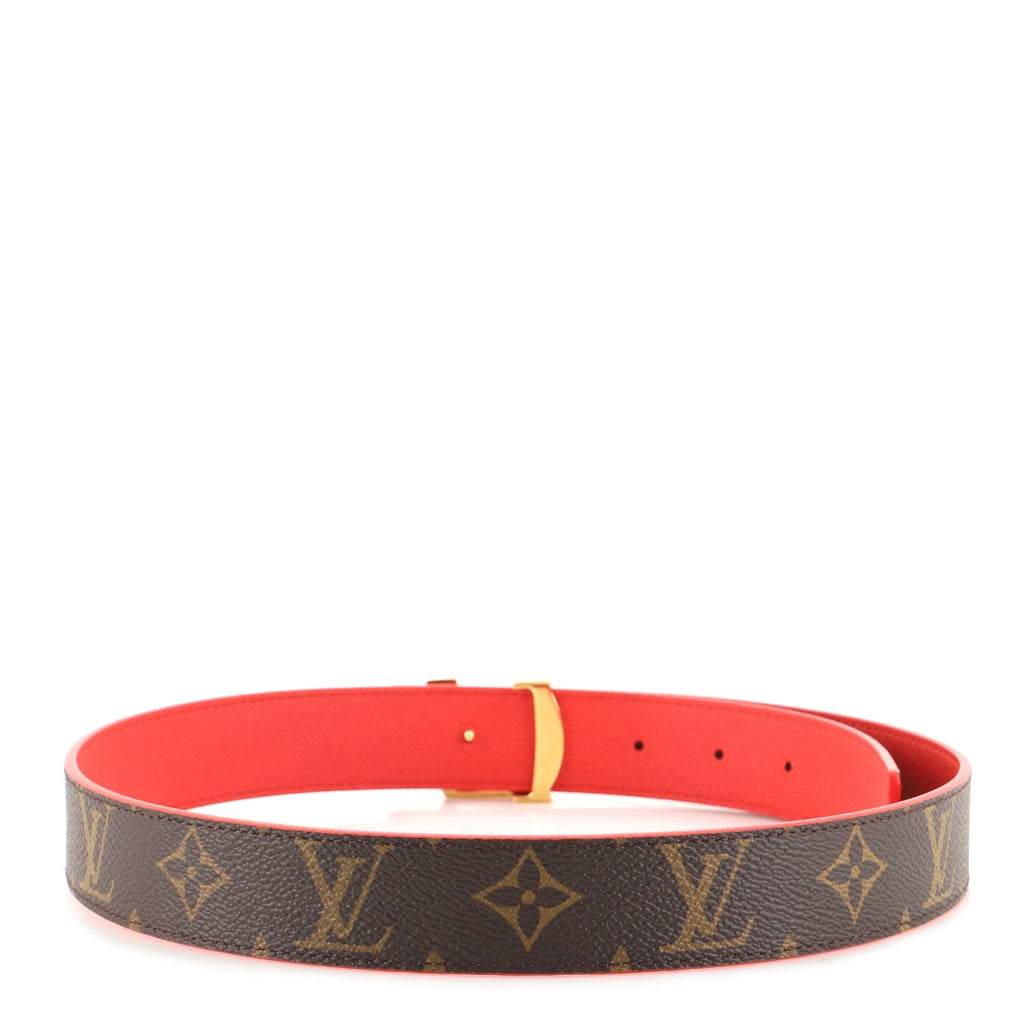 LV Initiales Reversible Belt Monogram Canvas and Leather Medium 75