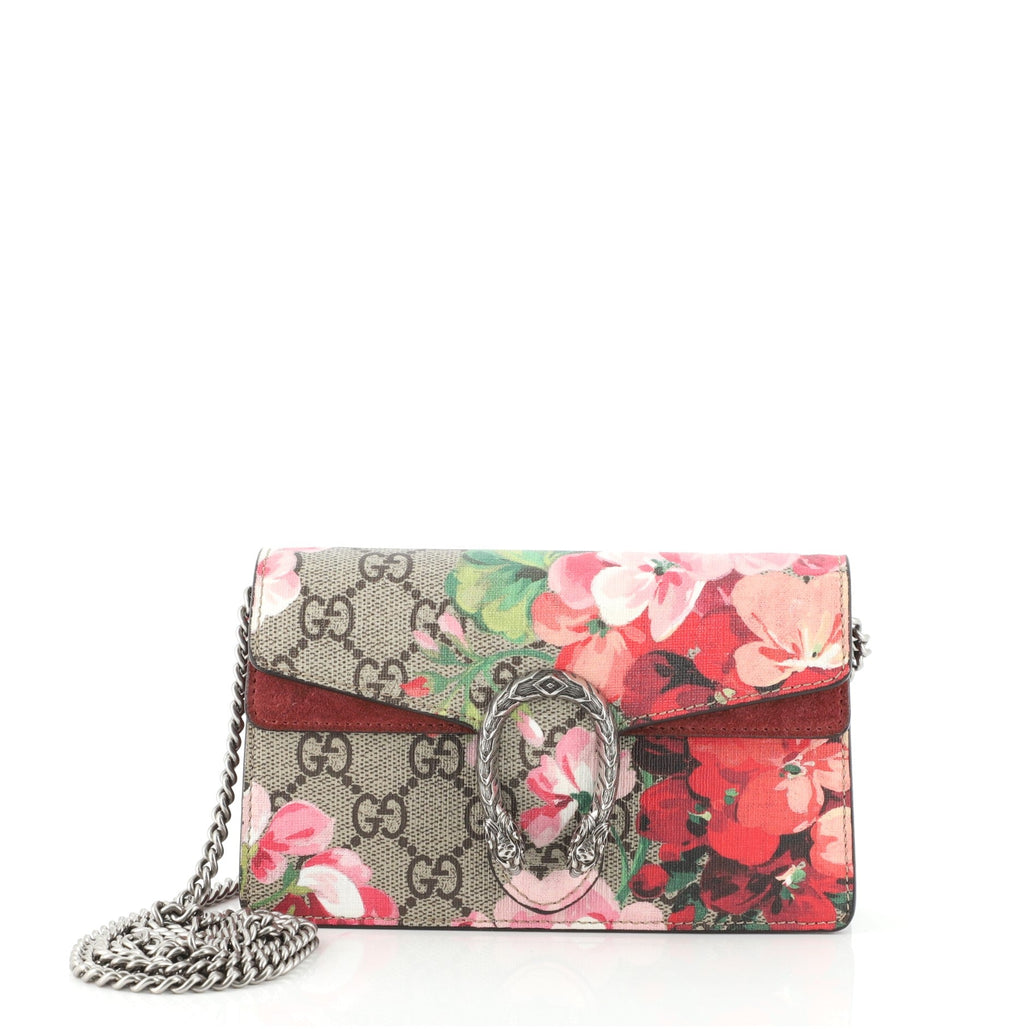 Dionysus Bag Blooms Print GG Coated Canvas Super Mini
