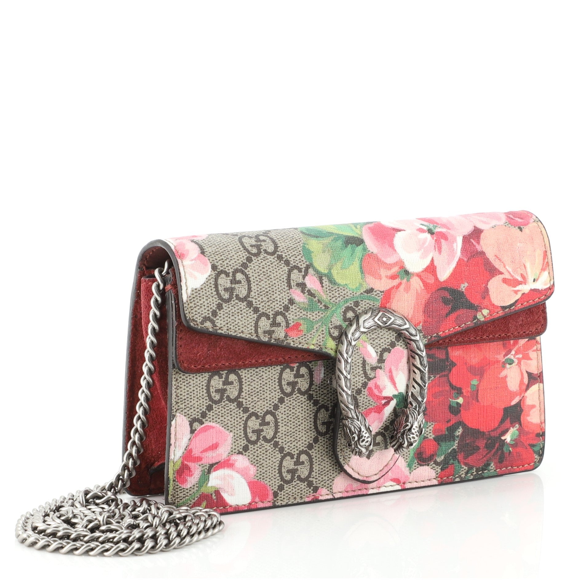 Dionysus Bag Blooms Print GG Coated Canvas Super Mini