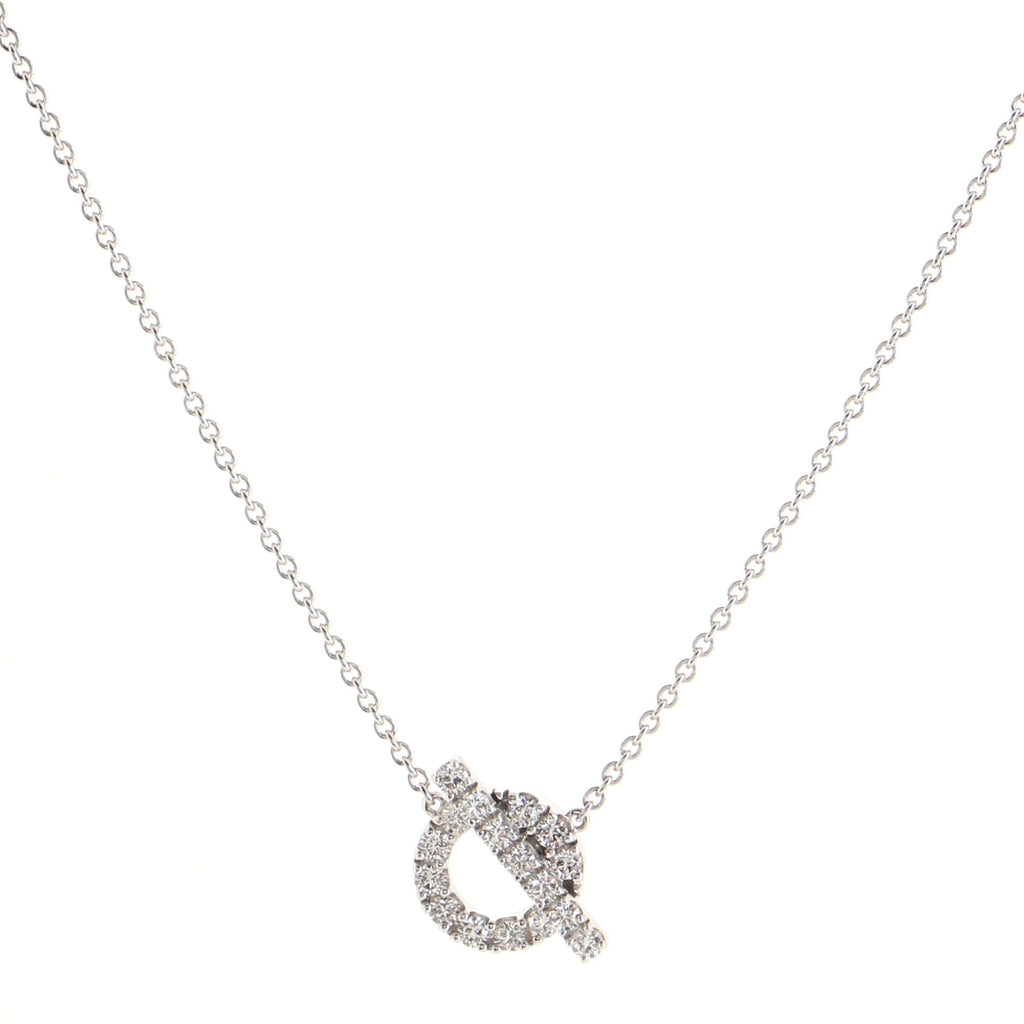 Finesse Pendant Necklace 18K White Gold and Diamonds