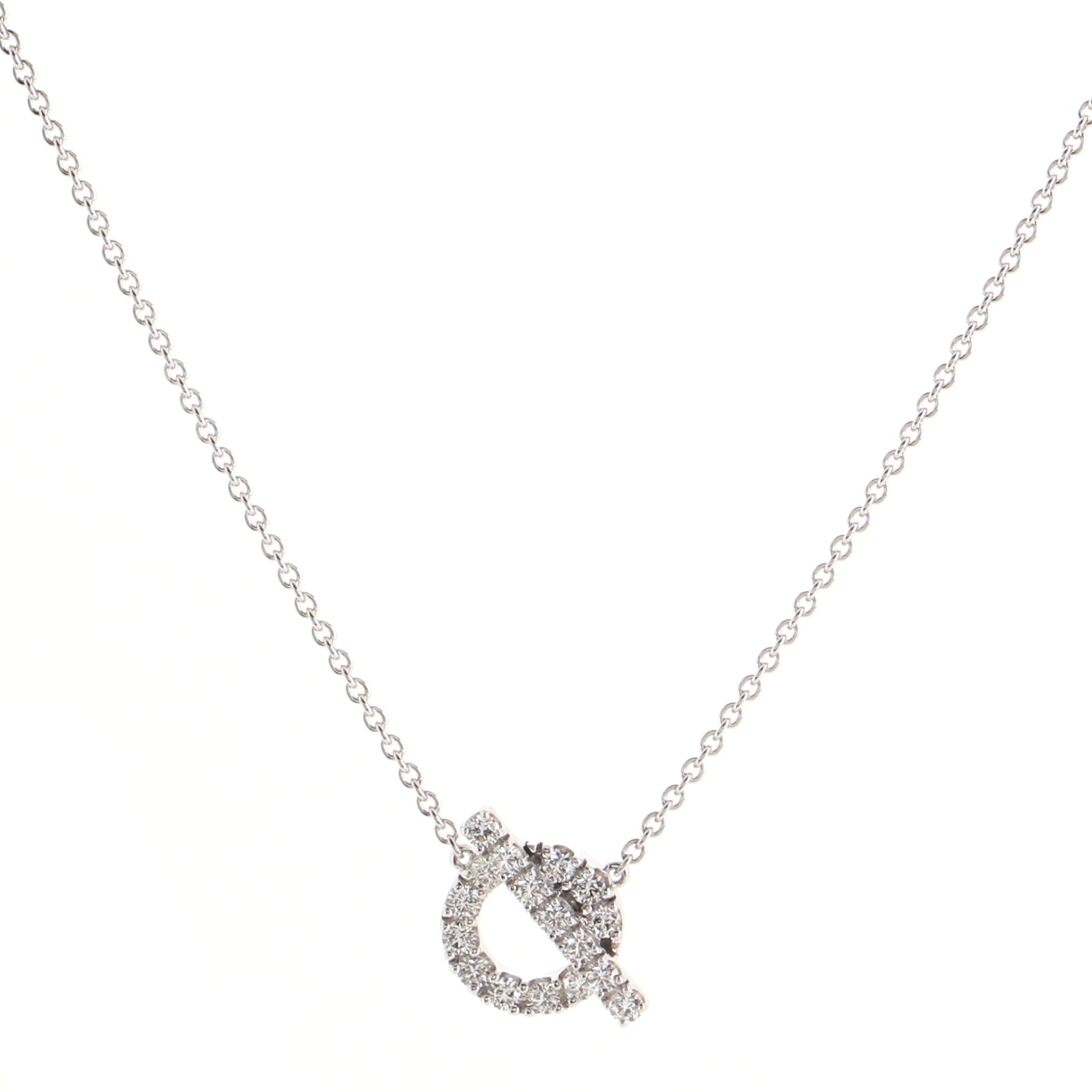 Finesse Pendant Necklace 18K White Gold and Diamonds