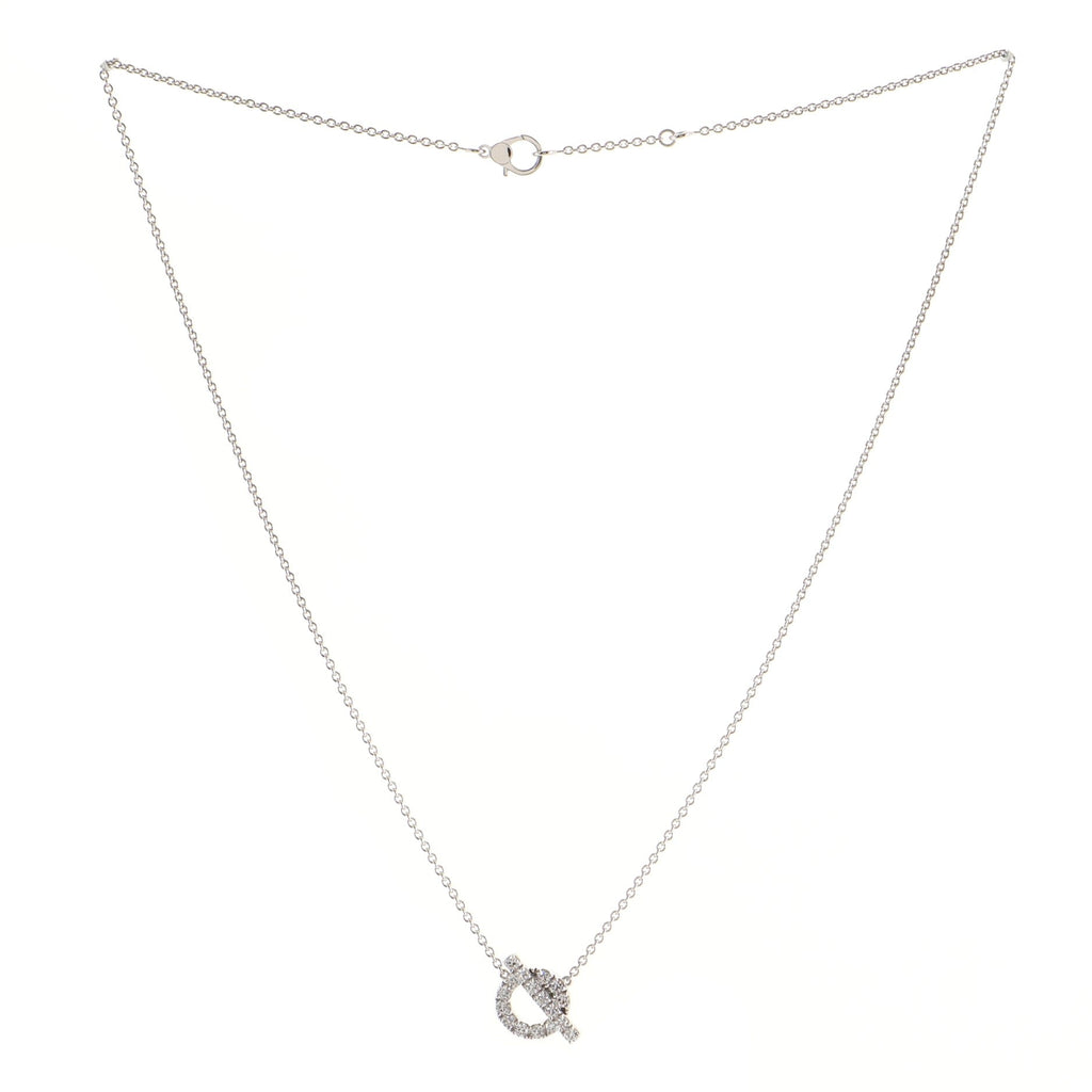 Finesse Pendant Necklace 18K White Gold and Diamonds