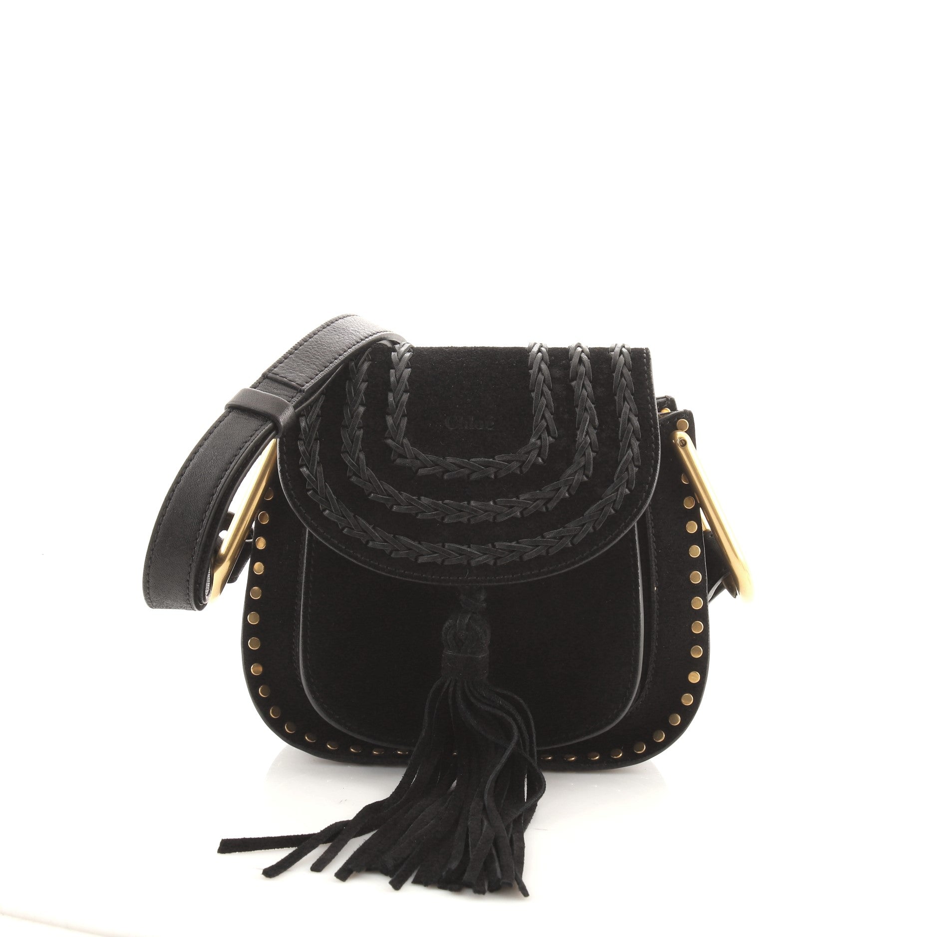 Hudson Handbag Whipstitch Suede Mini