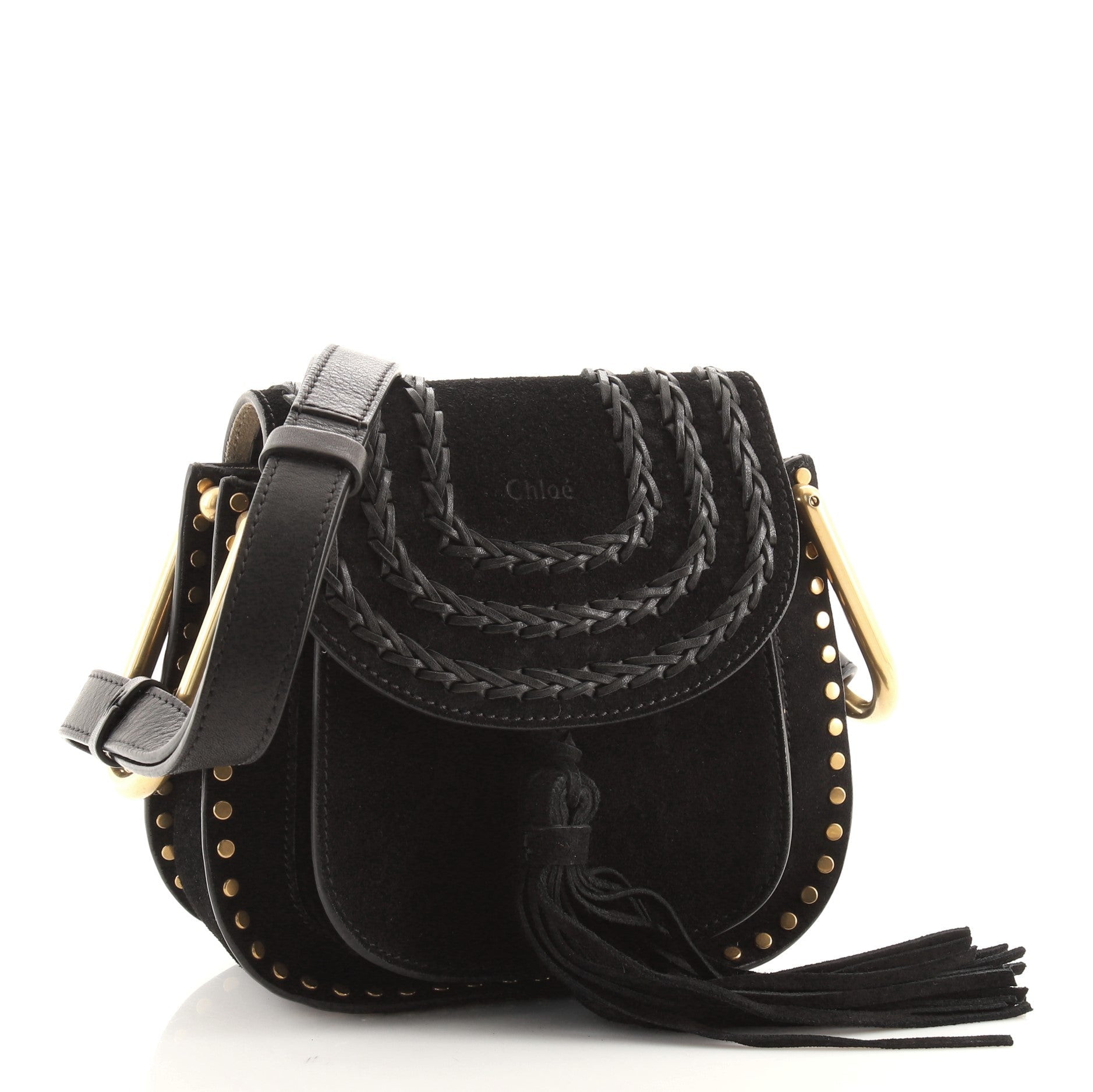 Hudson Handbag Whipstitch Suede Mini