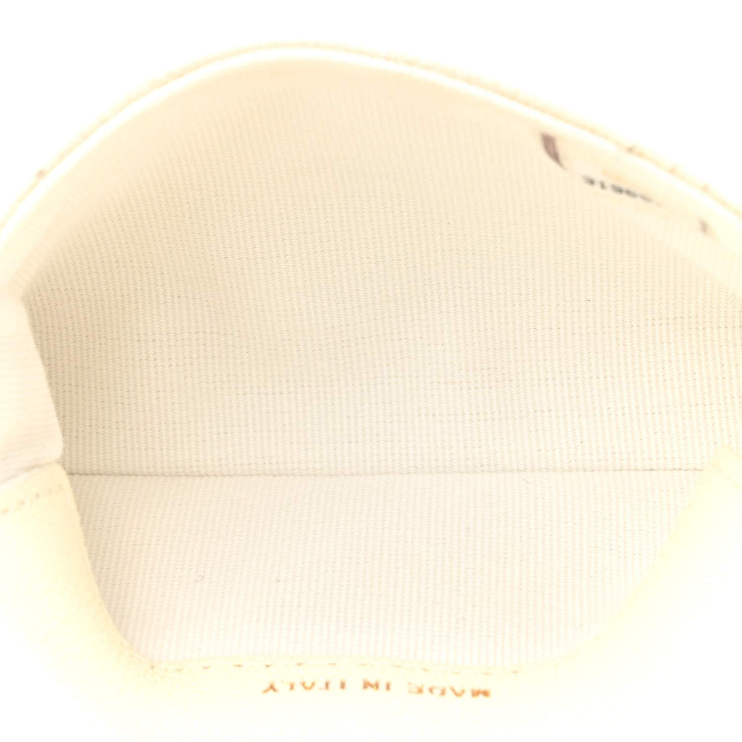 Shiny Caviar Quilted Chain Melody Belt Bag White