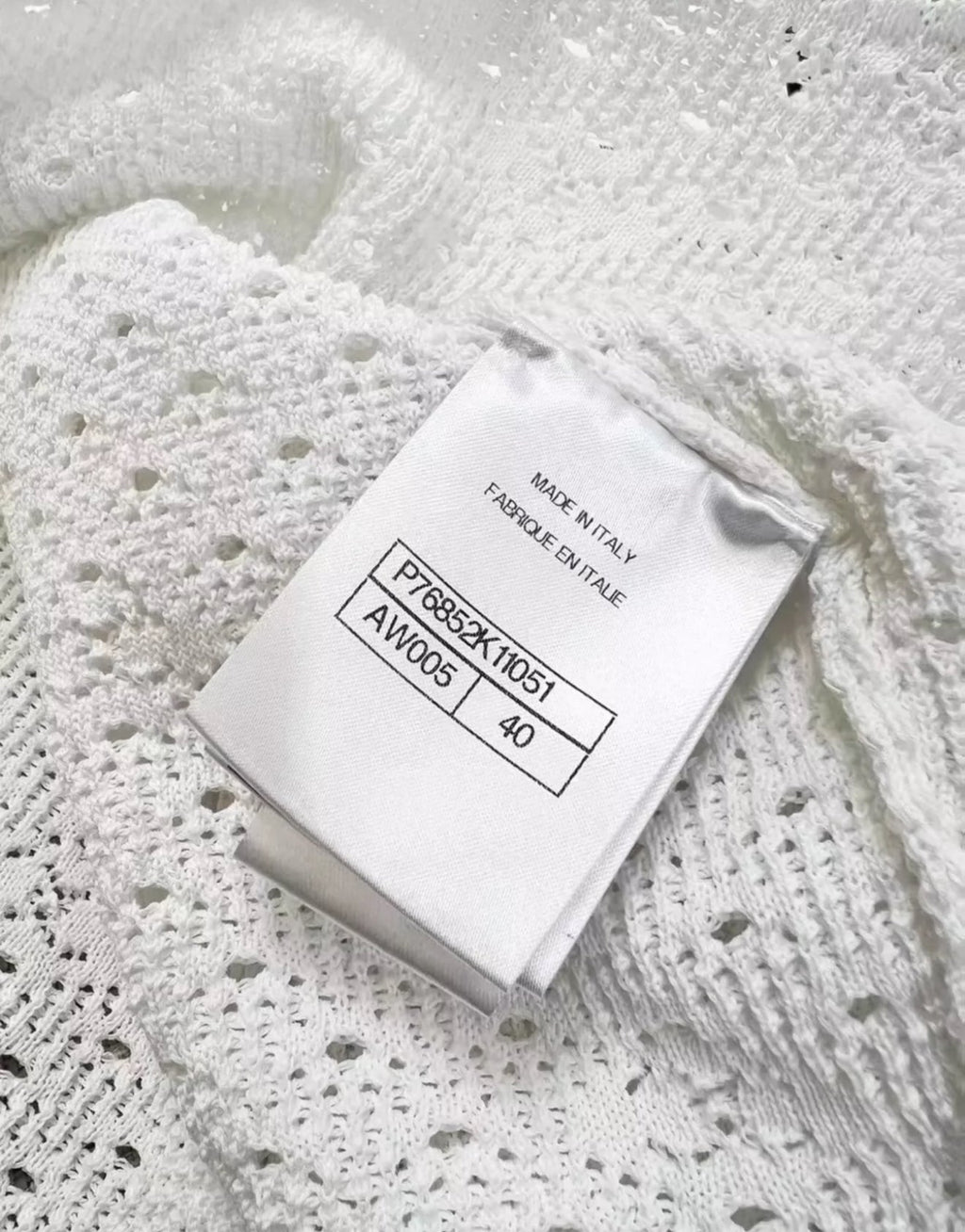 Chanel 24P white top
