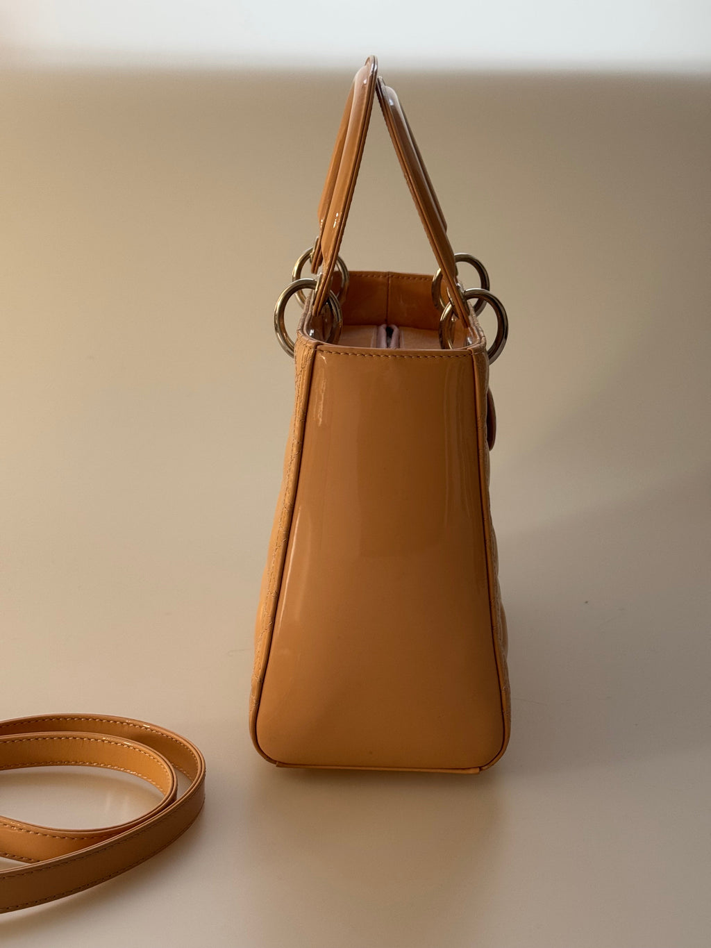 Christian Dior Lady Dior Bag Medium Light Beige