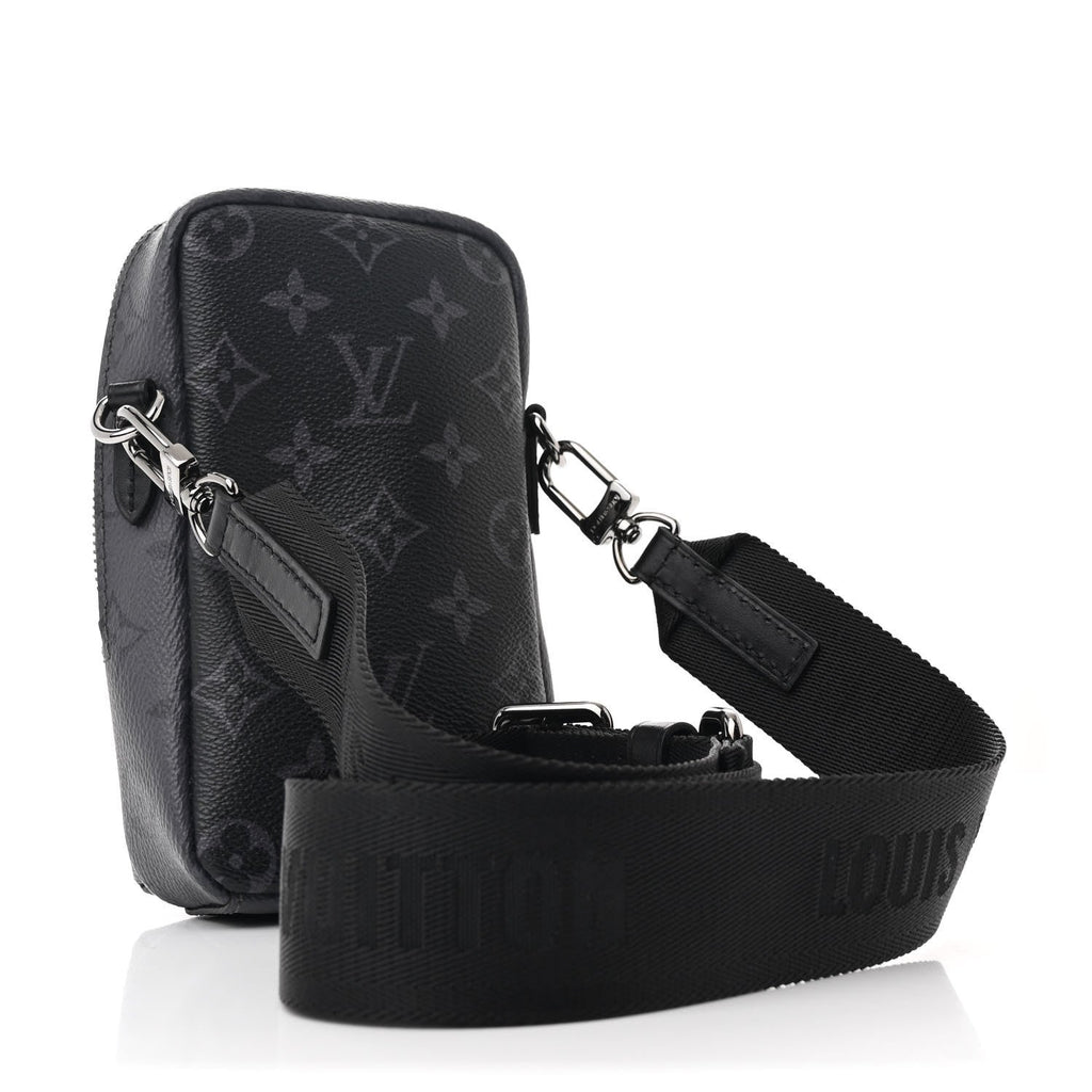 Monogram Eclipse Reverse Double Phone Pouch NM