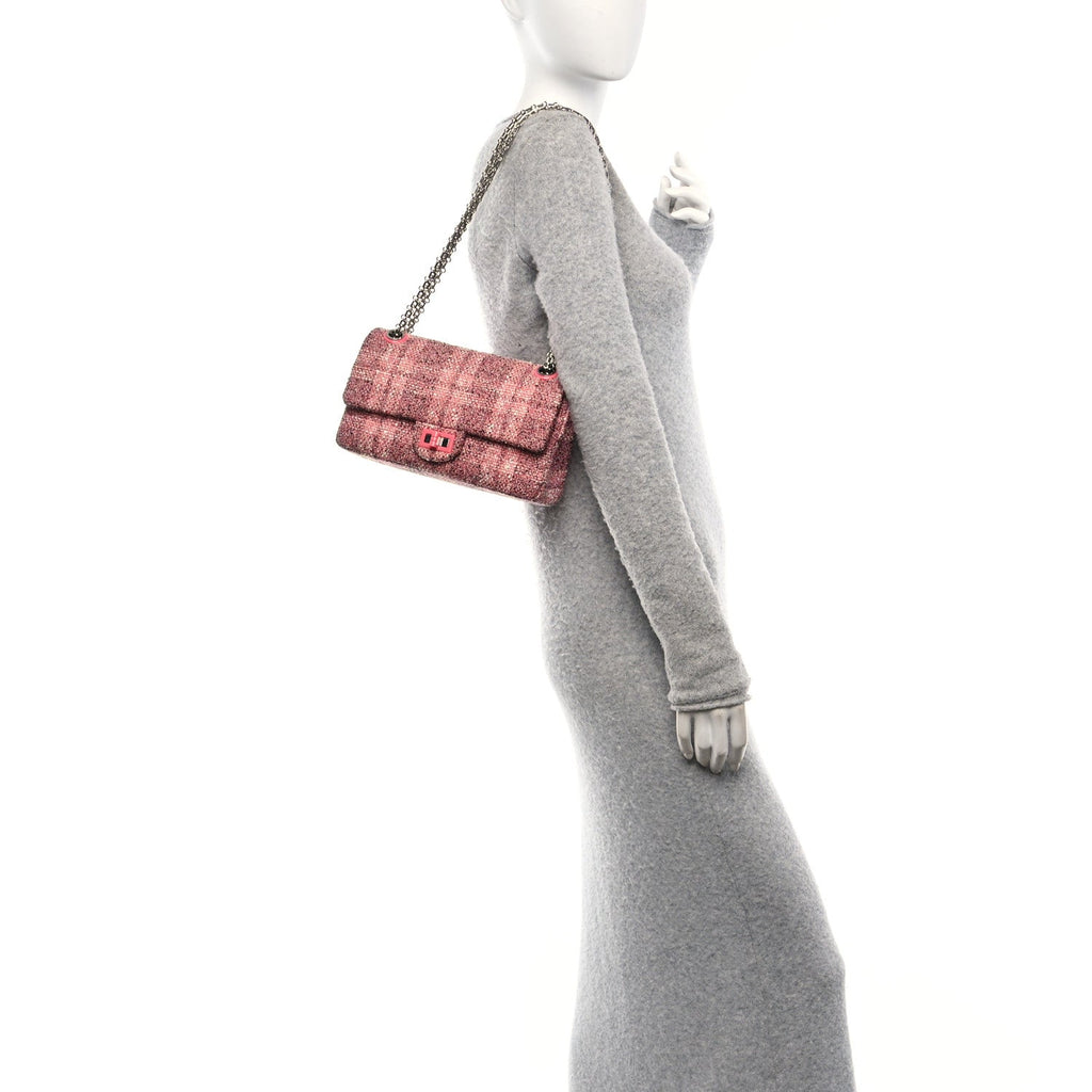 Tweed Resin 2.55 Reissue 225 Flap Pink