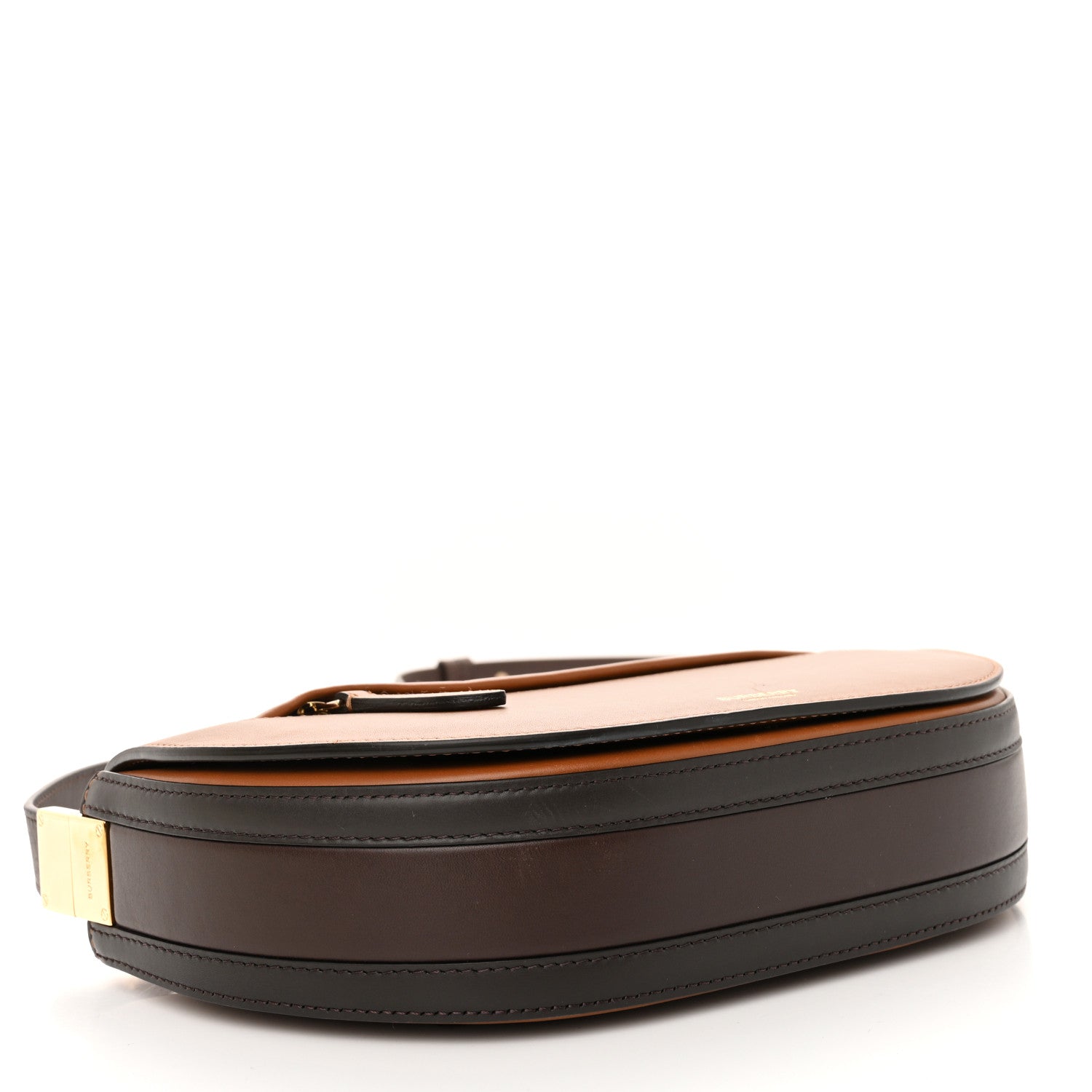 Calfskin Small Two-Tone Olympia Shoulder Bag Warm Tan