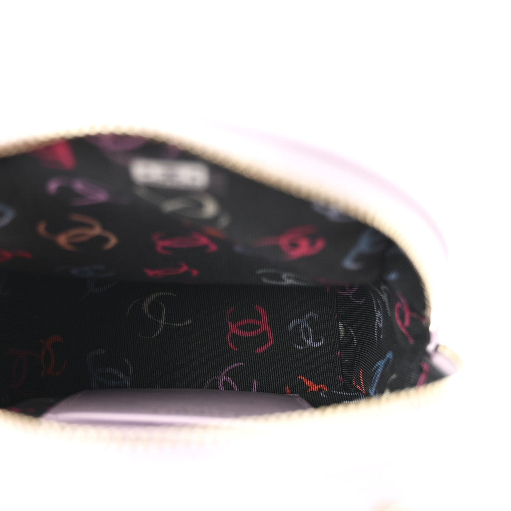 Caviar Quilted CC Mini Classic Backpack Light Purple