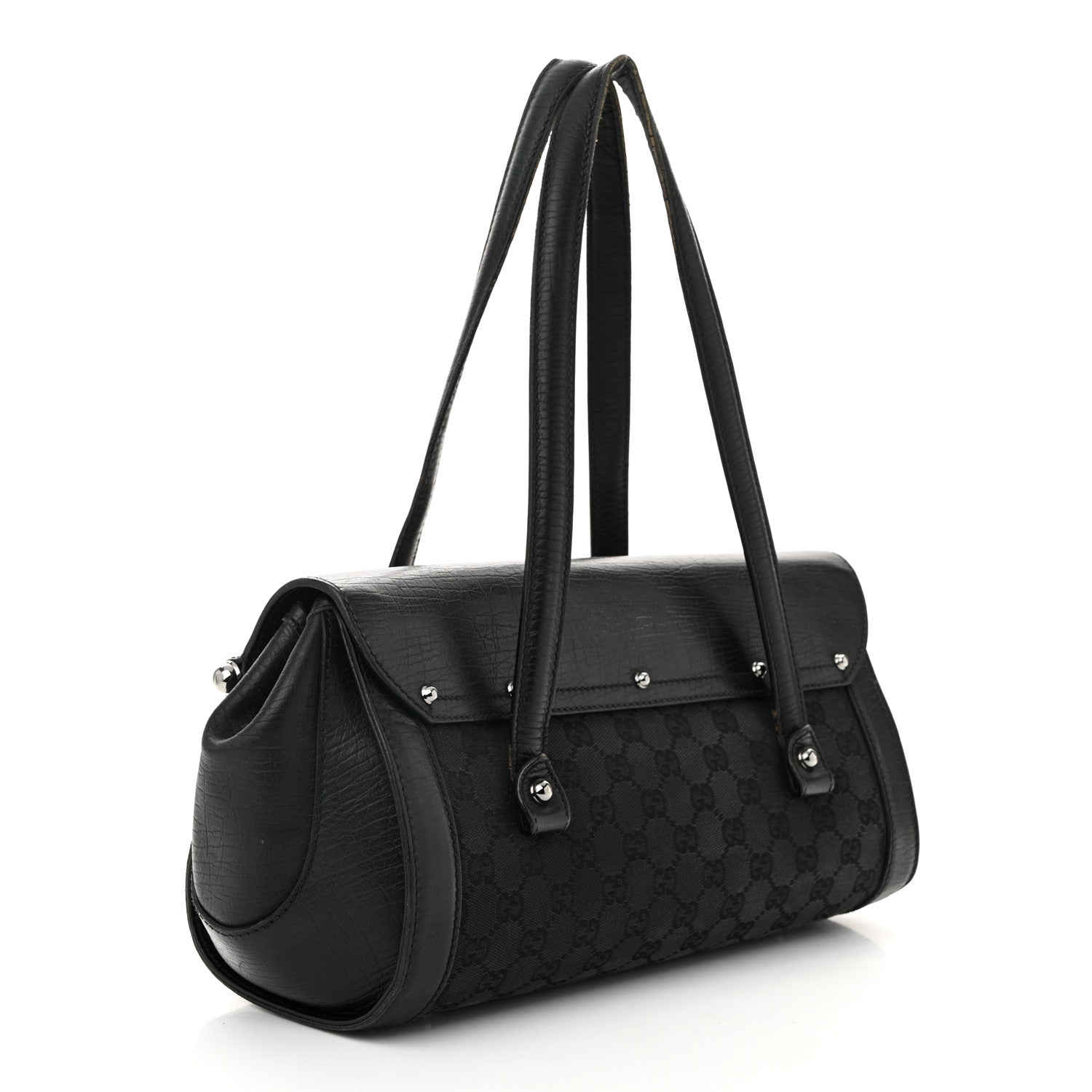 Monogram Bamboo Bullet Bag Black