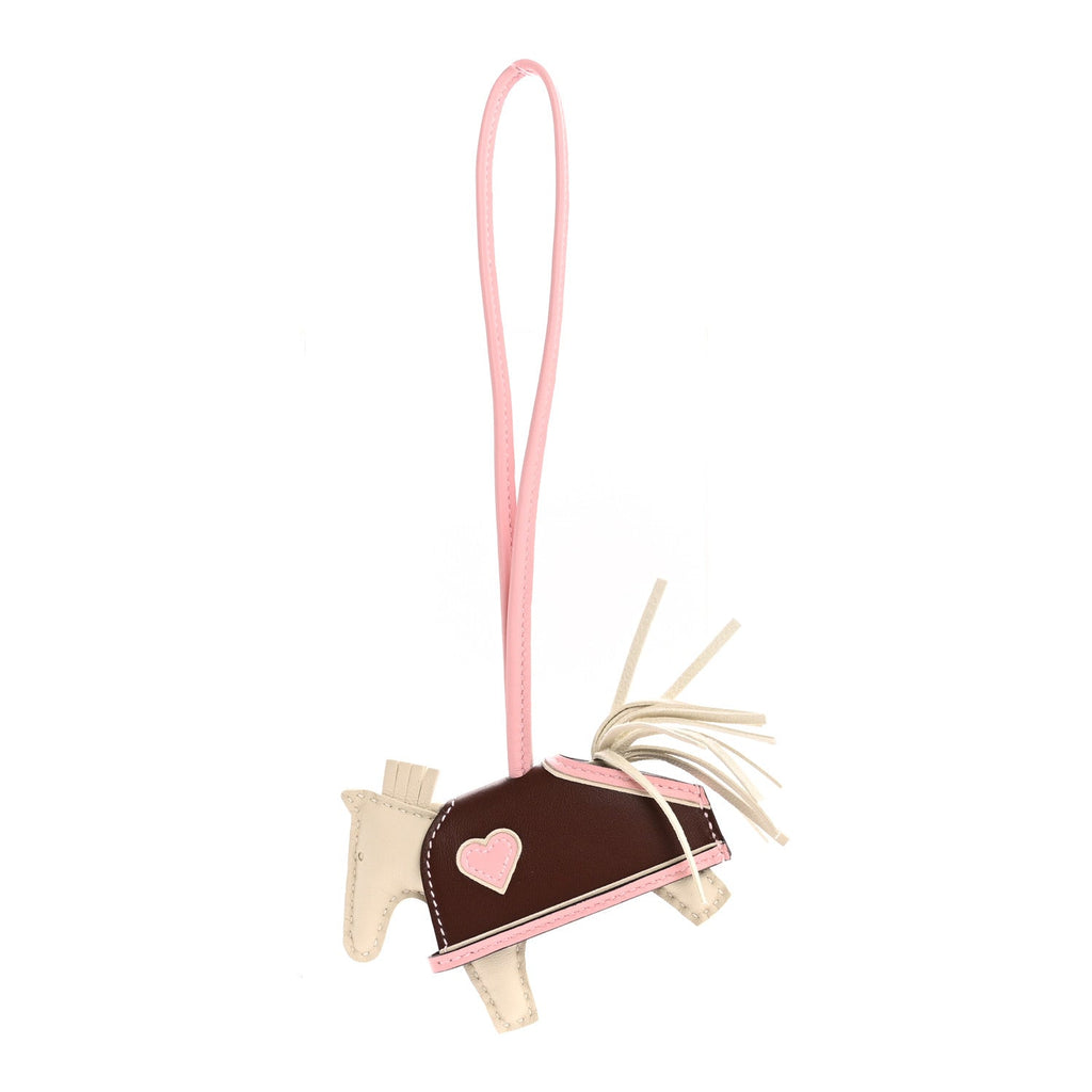 Milo Lambskin Grigri Rodeo Robeo Coeur Bag Charm PM Craie Rose Sakura Terre