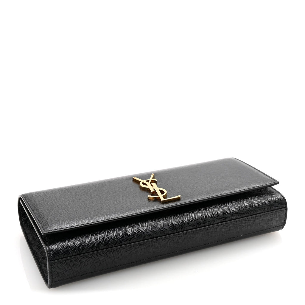 Grain De Poudre Monogram Cassandre Clutch Black