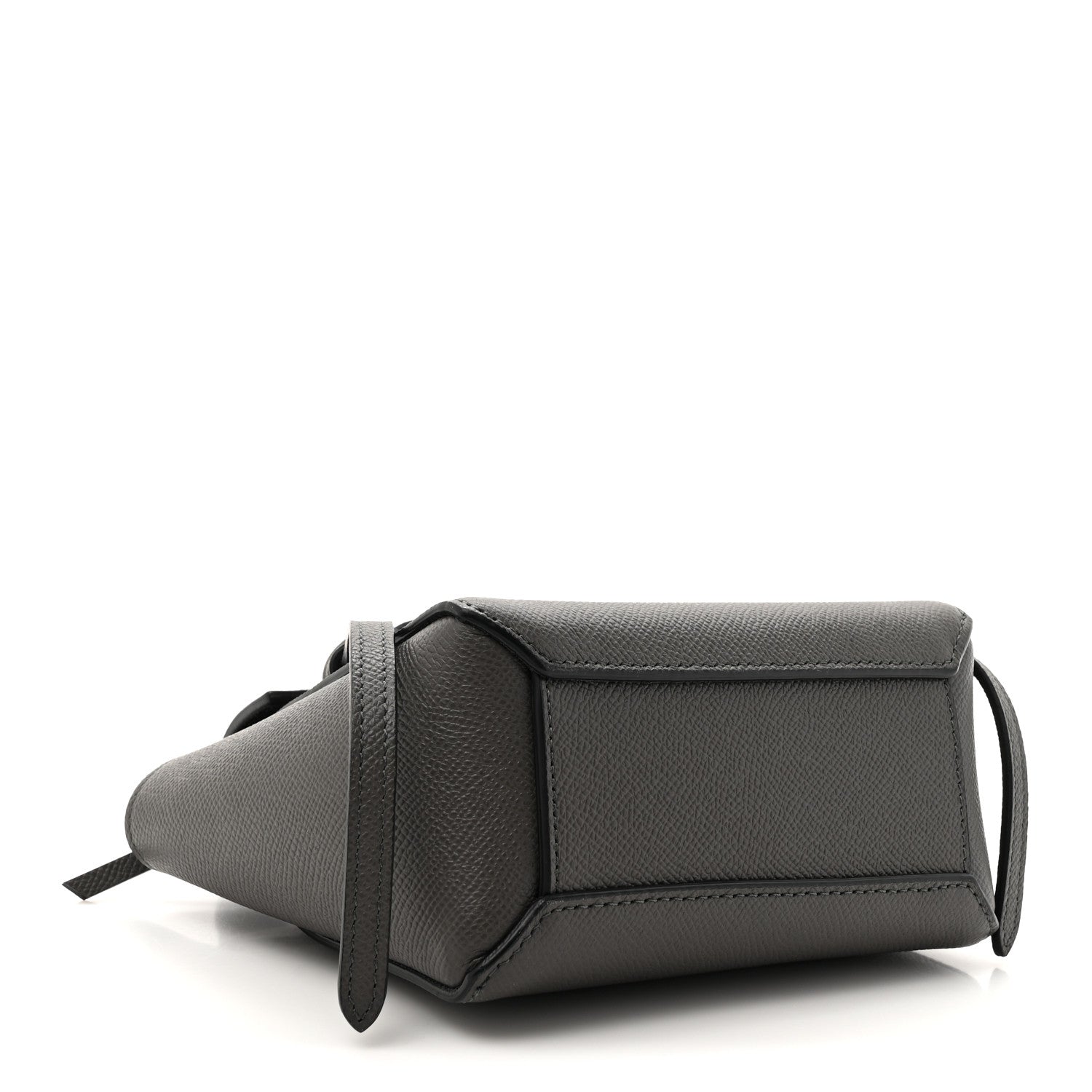 Grained Calfskin Pico Belt Bag Grey