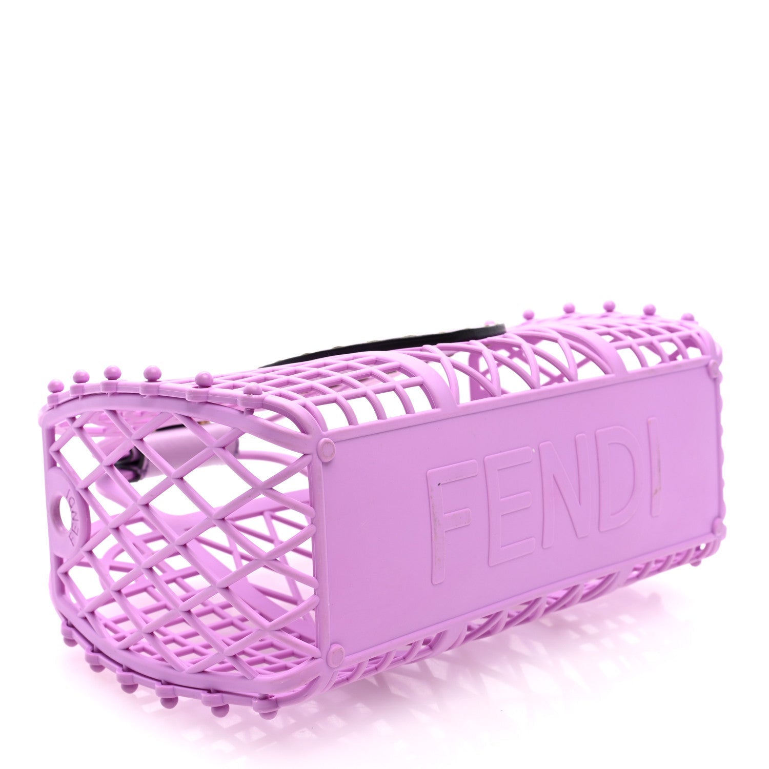 Recycled Plastic Vitello Liberty Matte Small Fendi Basket Violetta