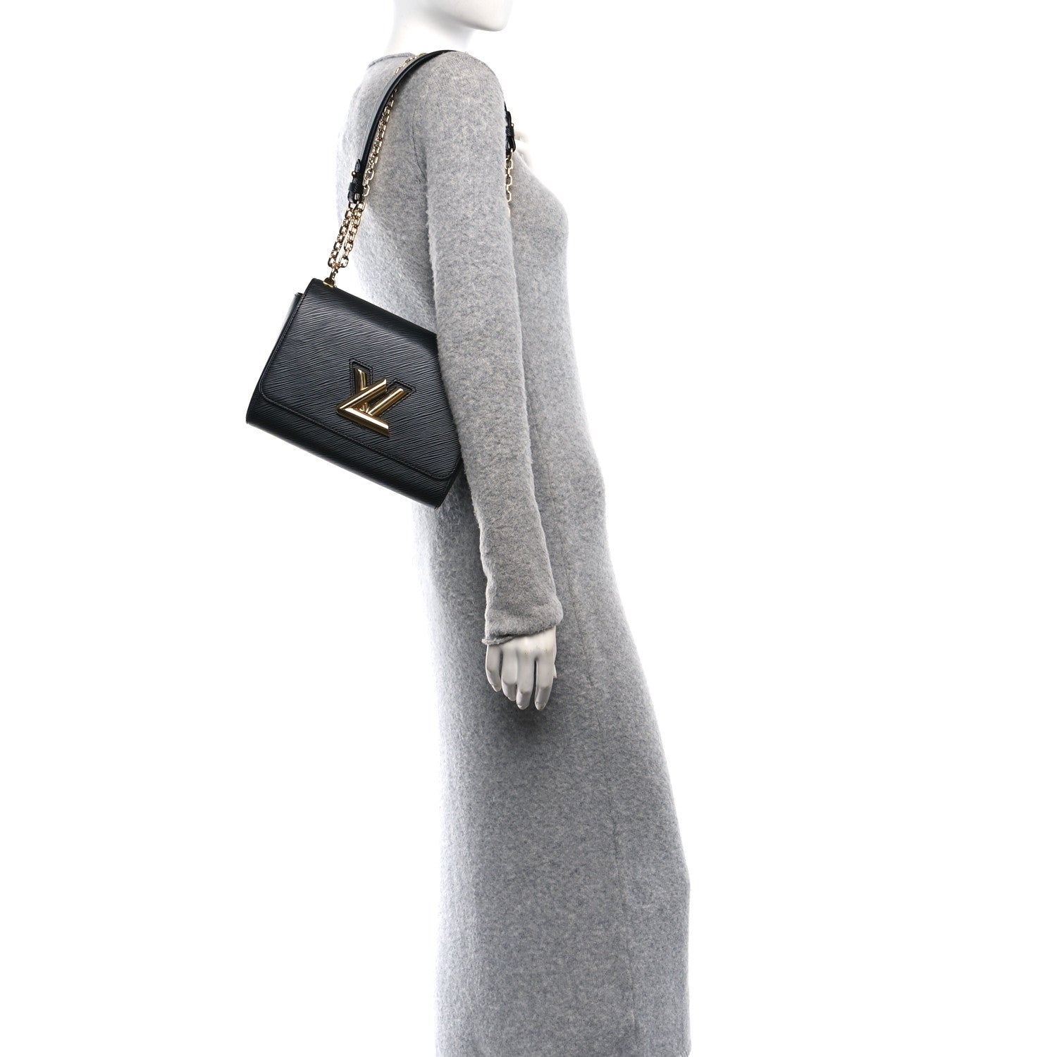 Epi Twist Shoulder Bag MM Black