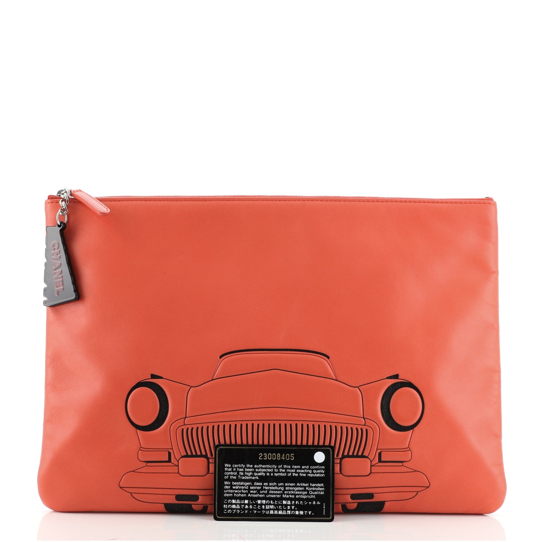 Cuba La Habana O Case Clutch Printed Embossed Lambskin Large