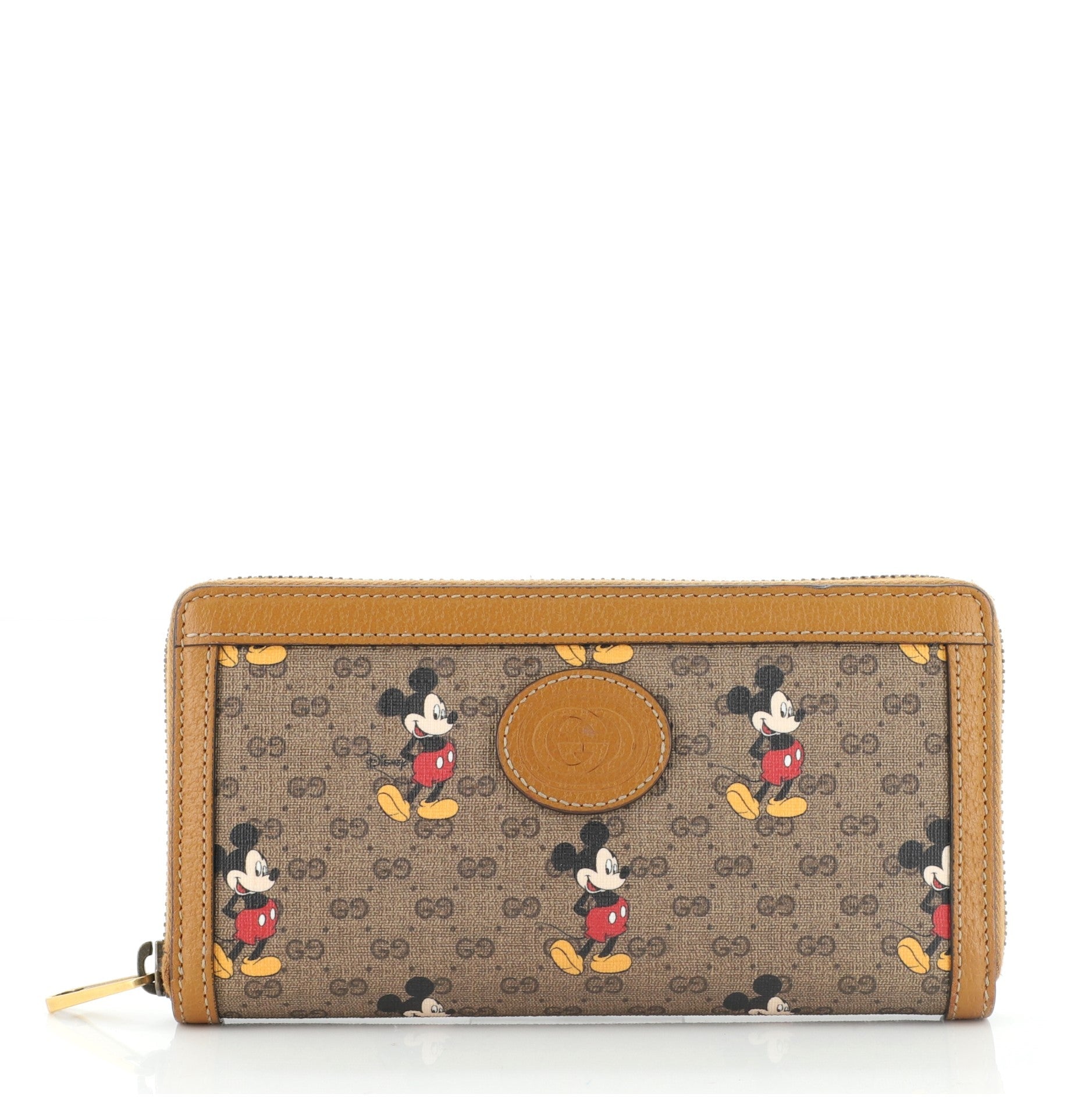 Zip Around Wallet Printed Mini GG Coated Canvas