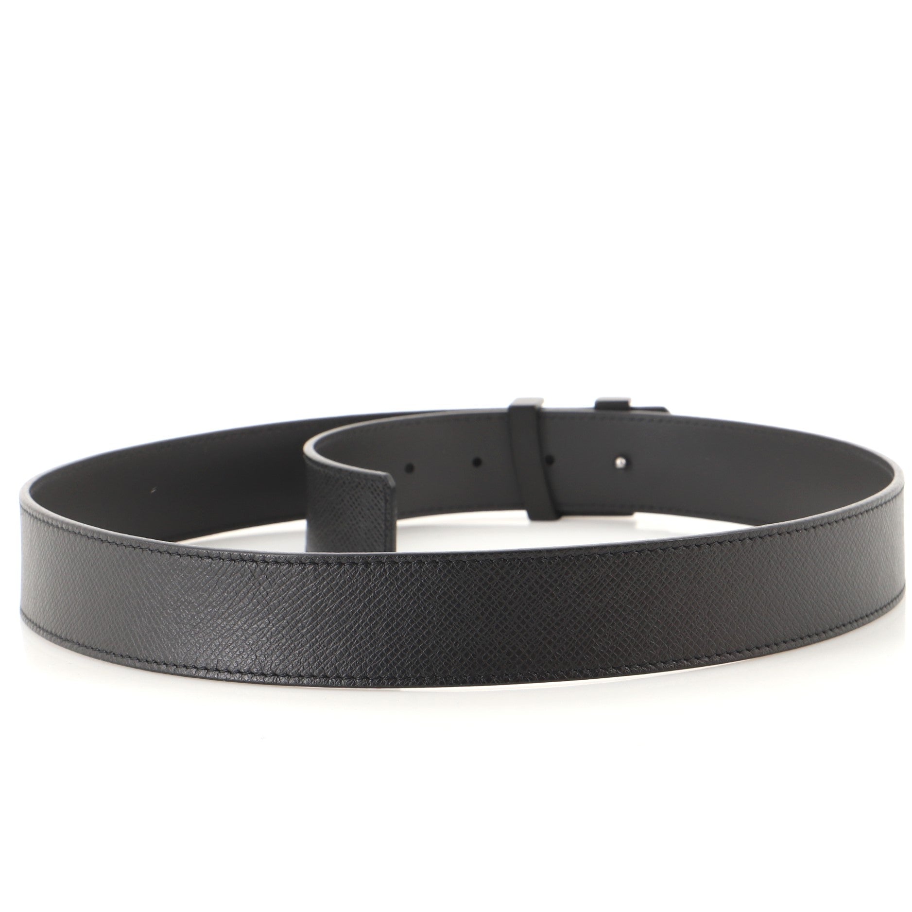 LV Initiales Reversible Belt Taiga Leather Medium 90