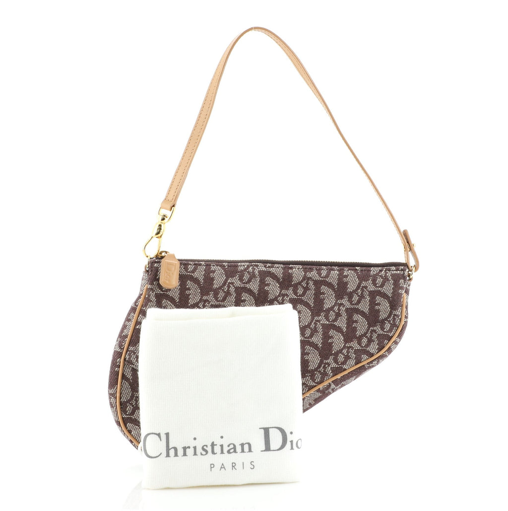 Vintage Saddle Bag Diorissimo Canvas Mini